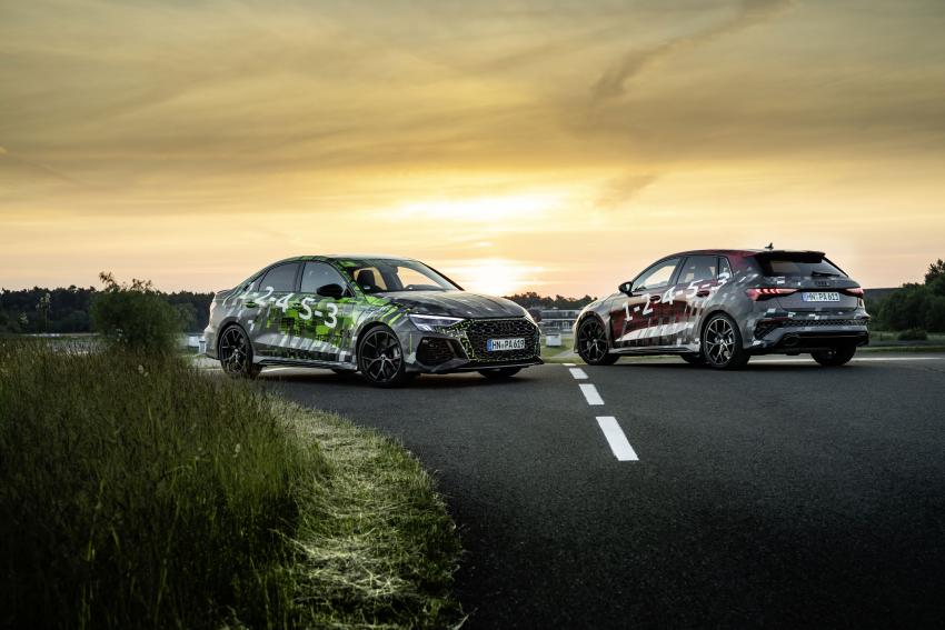 Audi RS3 Fahrdynamik Limo Front und Sportback Heck
