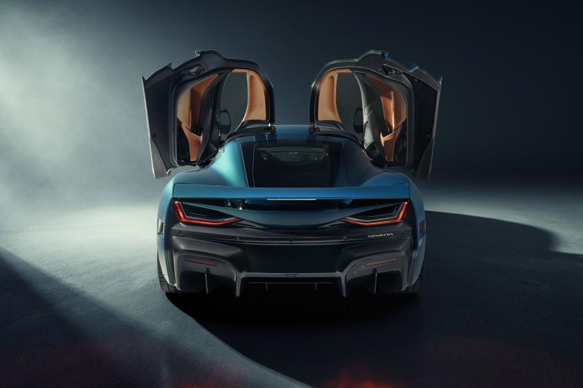 Rimac Nevera Heck Türen offen