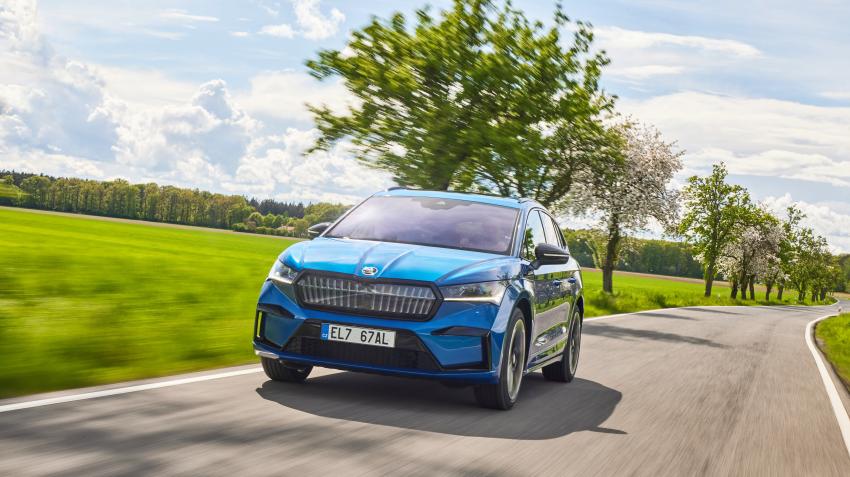 Skoda Enyaq iV Sportline Front