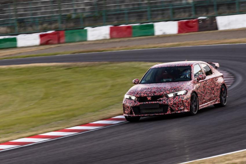 Honda Civic Type R in Fahrt