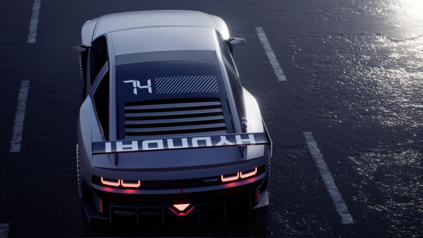 Hyundai N Vision 74 Vogelperspektive