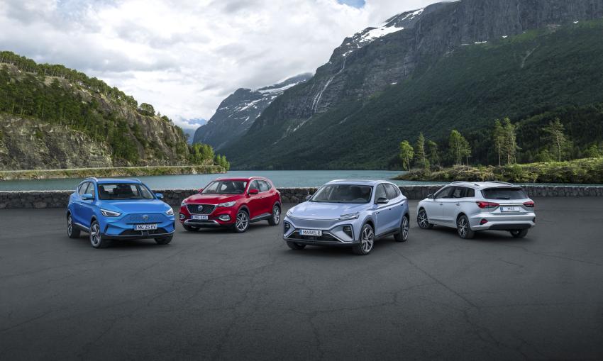 MG ZV EV, MG EHS, MG Marvel R und MG5
