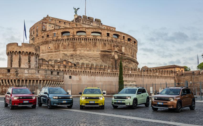Fiat Grande Panda verschiedene Farben Front und Front/Seite