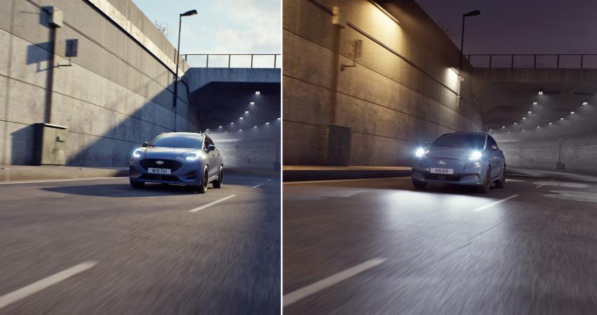 Ford Puma & Ford Puma Gen-E Front/Seite in Fahrt