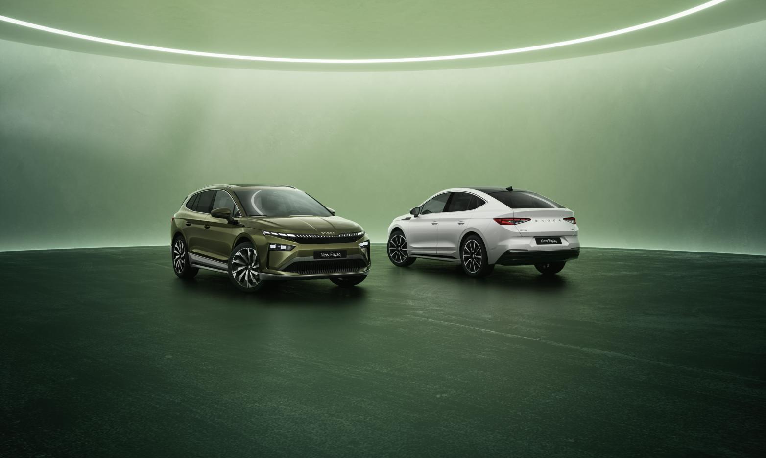 Skoda Enyaq Front/Seite & Skoda Enyaq Coupé Heck/Seite